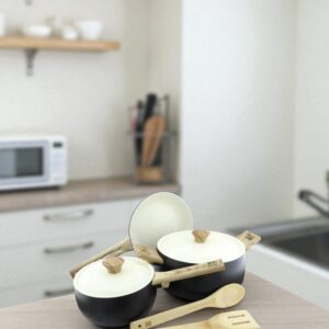 Bateria de Cocina Antiaderente 7 Piezas